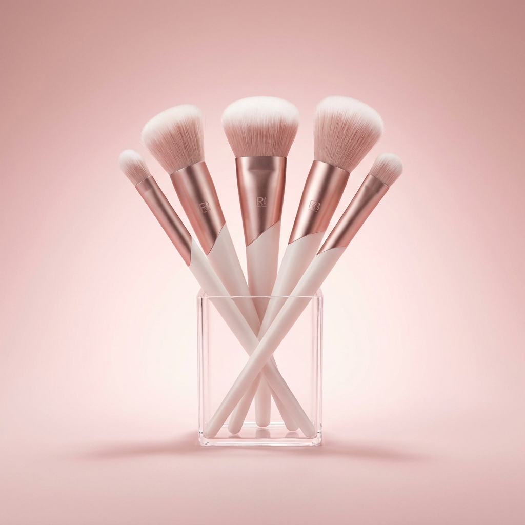 Pink Makeup Brush Set